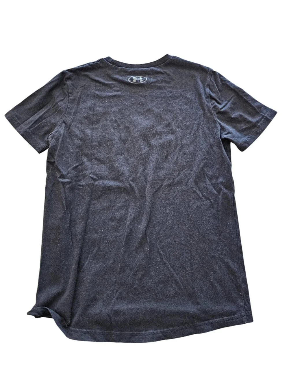 Under Armour Boys Sz M Short Sleeve Loose Fit Athletic T Shirt Black Camo